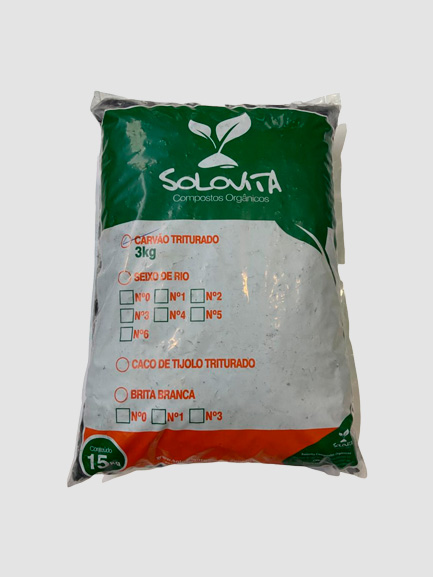 Carvão Triturado 3kg – Solovita