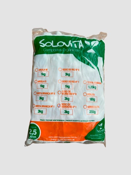 Seixo de Mármore 3kg (Fardo com 5 unidades) – Solovita