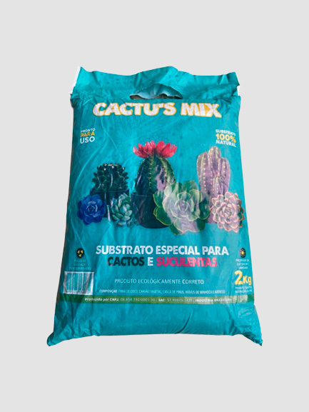 Substrato para Cactos e Suculentas 2kg (Fardo com 8 unidades) – Cactu’s Mix